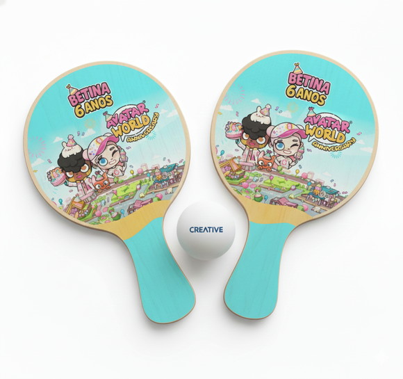 Kit Raquetes Ping Pong - Avatar World
