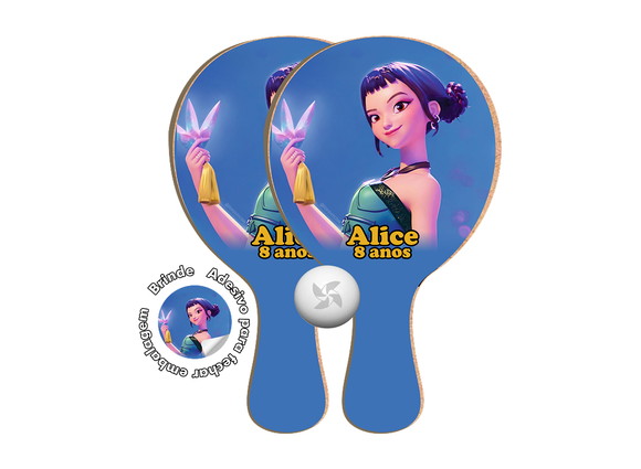 Kit Raquetes Ping Pong - Guerreiras do K Pop