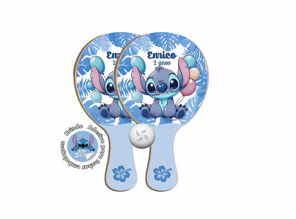 Kit Raquetes Ping Pong - Stitch