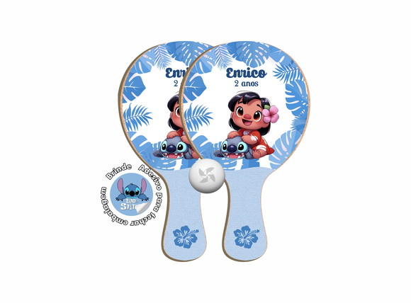 Kit Raquetes Ping Pong - Stitch