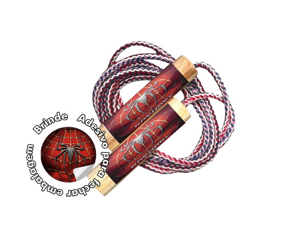 Pula Corda Personalizado - Homem Aranha