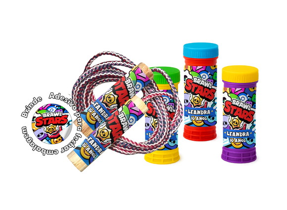 Kit Pula Corda e Bolha de Sabão - Brawl Stars