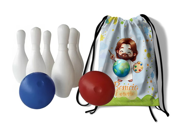 Mini Boliche Infantil com Mochila - o Maior Pintor do Mundo