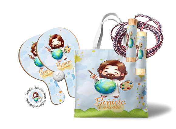 Sacola com Raquetes e Pula Corda - o Maior Pintor do Mundo