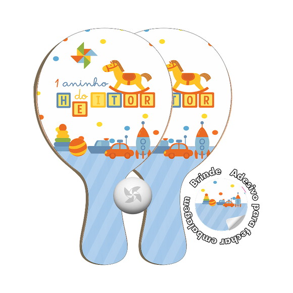 Kit Raquetes Ping Pong - Brinquedo