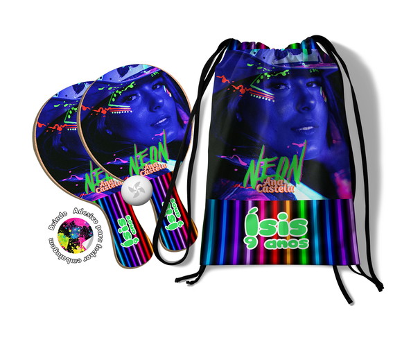 Kit Mochilinha e Raquetes Ping Pong - Ana Castela