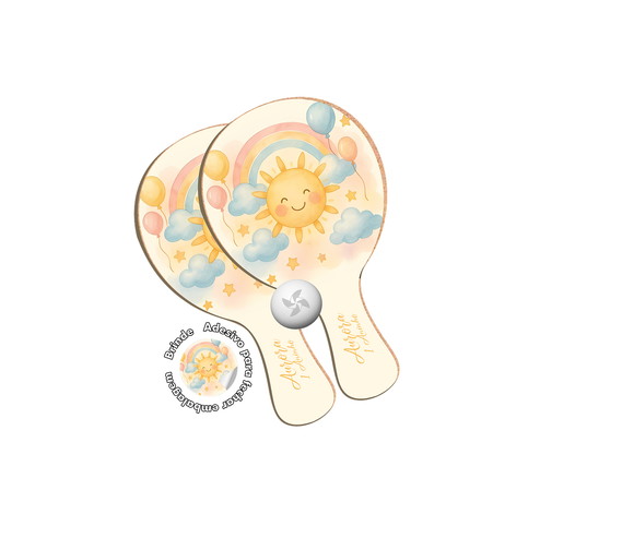 Kit Raquetes Ping Pong - Sol