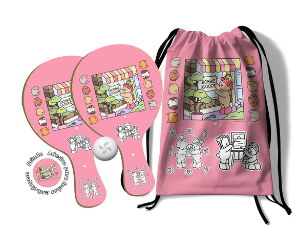 Kit Mochilinha e Raquetes Ping Pong - Bobbie Goods