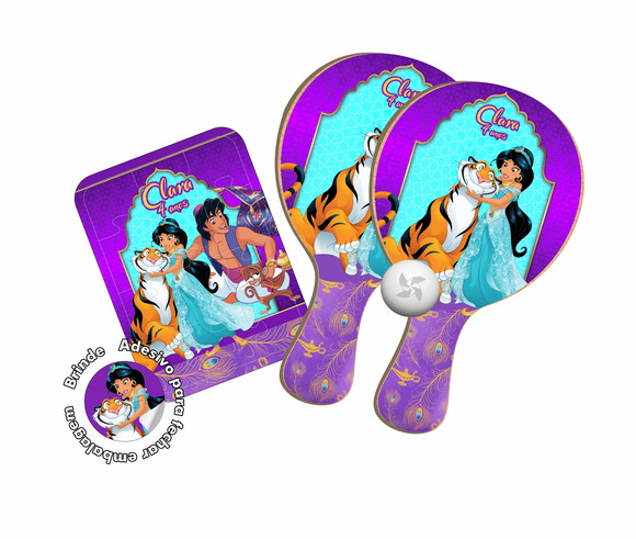Kit Raquetes Ping Pong e Quebra Cabeça - Jasmine