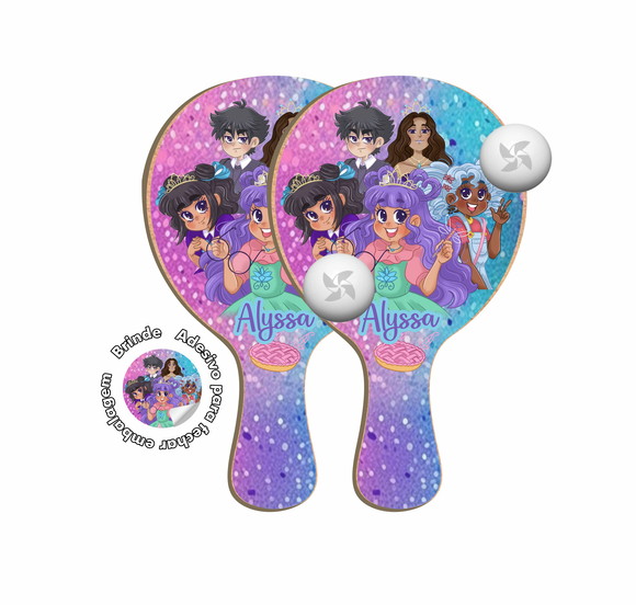 Kit Raquetes Ping Pong - Diário de Uma Princesa Desastrada