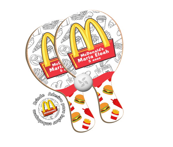 Kit Raquetes Ping Pong - Mcdonald's