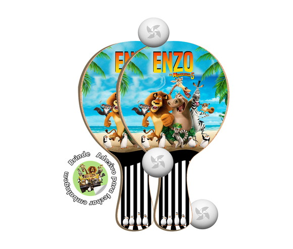 Kit Raquetes Ping Pong -madagascar