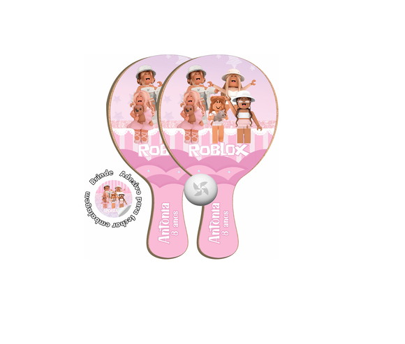Kit Raquetes Ping Pong - Roblox Menina