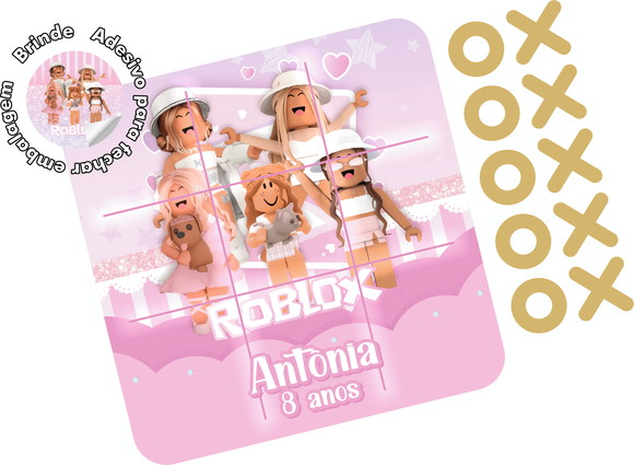 Jogo da Velha em mdf 16x16 - Roblox Menina