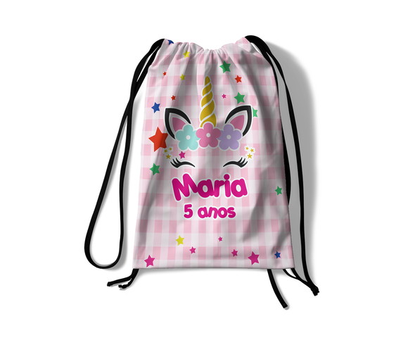Mochila Saco - Unicórnio