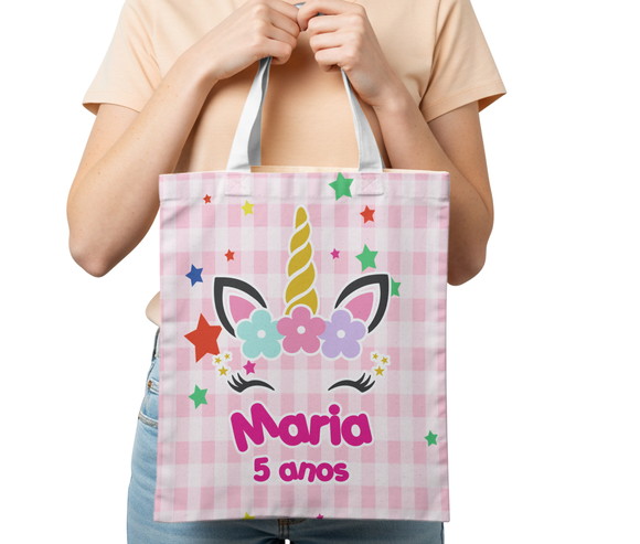 Sacolinha 20x25 para Lembrancinhas Oxford - Unicórnio