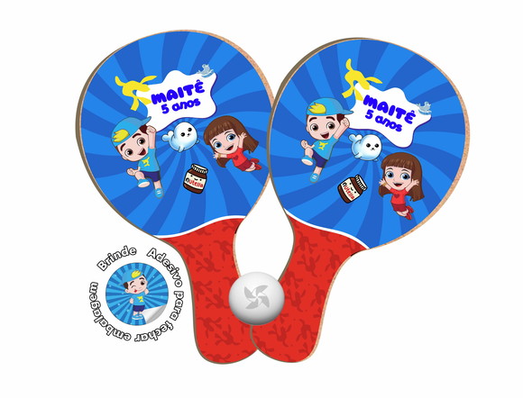 Kit Raquetes Ping Pong - Luccas Neto