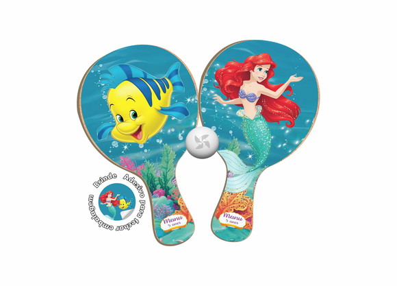 Kit Raquetes Ping Pong - Ariel Pequena Sereia