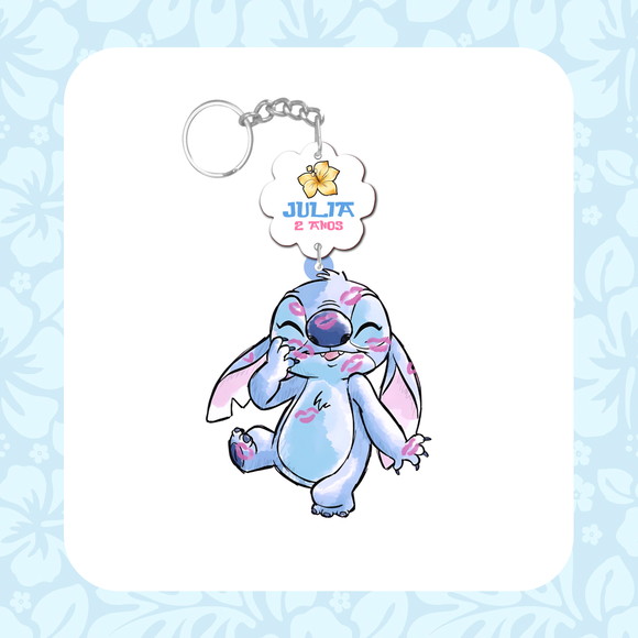 Chaveiro Personalizado mdf - Lilo Stitch
