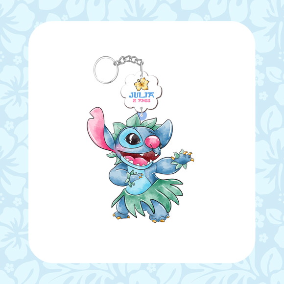 Chaveiro Personalizado mdf - Lilo Stitch