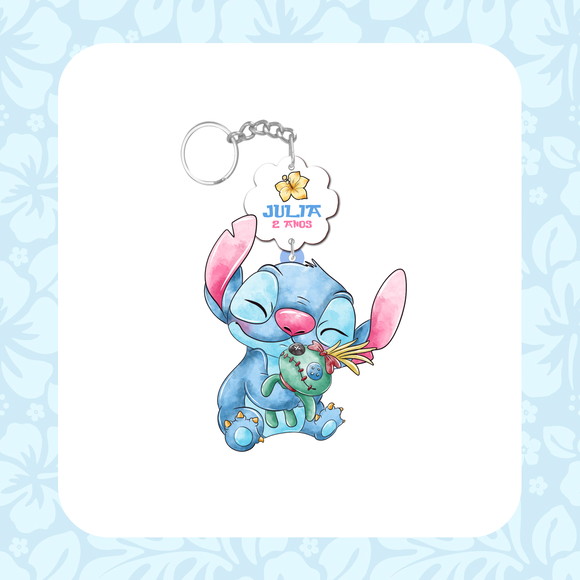 Chaveiro Personalizado mdf - Lilo Stitch