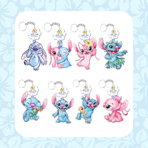 Lilo Stitch - Chaveiro Personalizado mdf