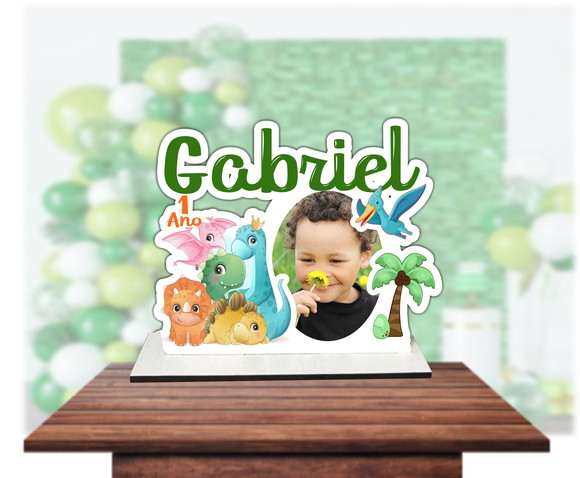 Lembrancinha em mdf - Porta Retrato Dinossauro Baby