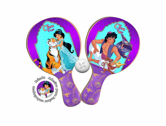 Kit Raquetes Ping Pong - Aladdin/jasmine