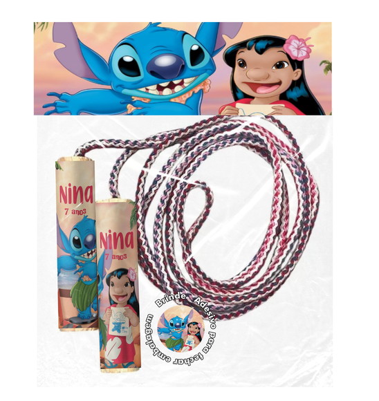 Pula Corda Lilo Stitch com Lapela