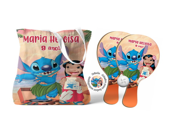 Kit Sacola Oxford e Raquete Ping Pong o Poderoso Chefinho