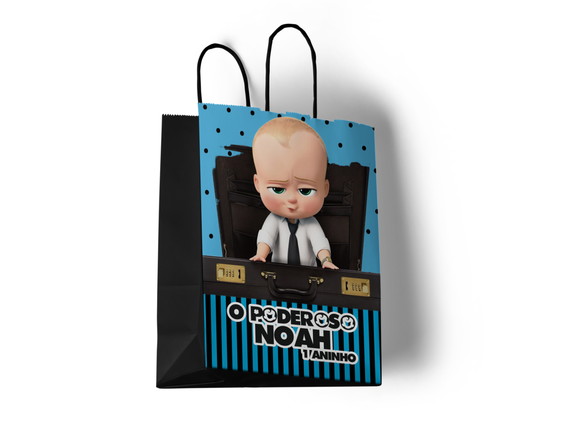 Sacola de Papel Personalizada o Poderoso Chefinho