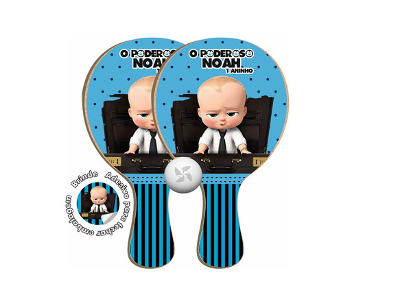 Kit Raquetes Ping Pong - o Poderoso Chefinho
