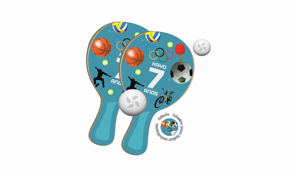 Kit Raquetes Ping Pong - Esportes Futebol Padel