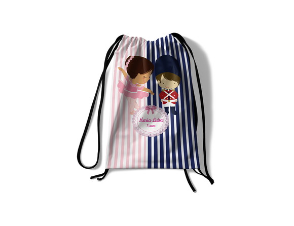 Mochila Saco - Bailarina Soldadinho de Chumbo