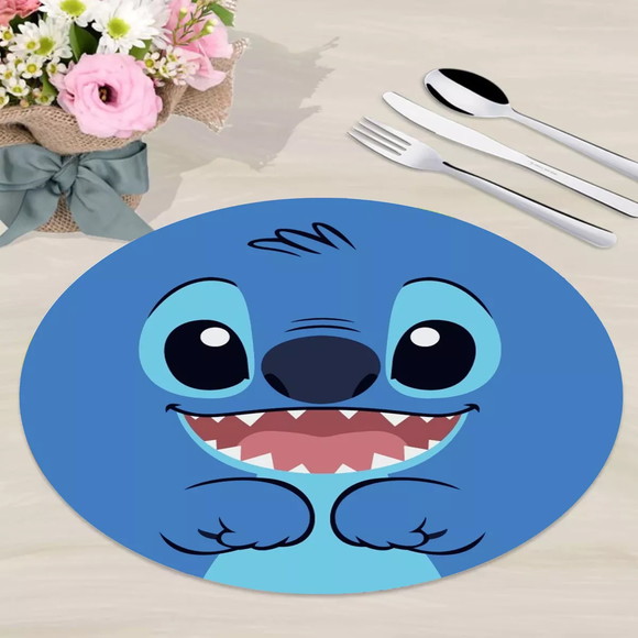 Kit Sousplat Lilo Stitch Decoração Festa em mdf