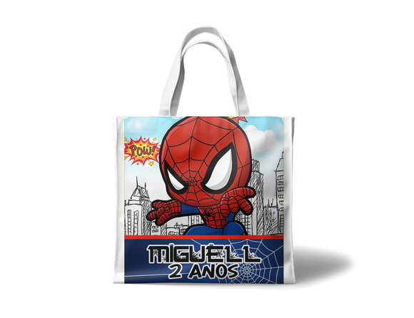 Sacolinha 20x25 para Lembrancinhas Oxford - Homem Aranha