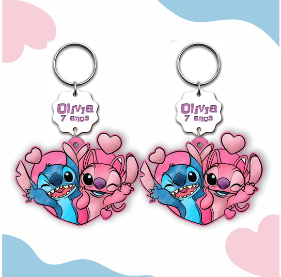 Lilo Stitch - Chaveiro Personalizado mdf