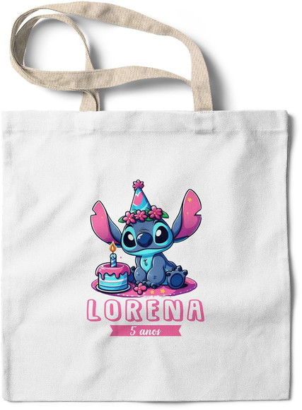 Sacolinha 20x25 para Lembrancinhas Oxford - Lilo Stitch