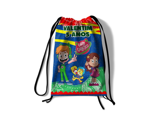 Mochila Saco - Gato Galactico