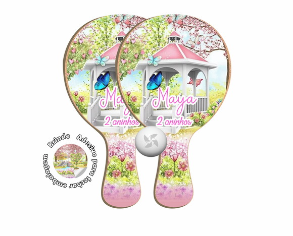 Kit Raquetes Ping Pong - Jardim Encantado