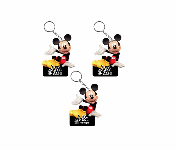 Chaveiro de Lembrança Colorido Mickey