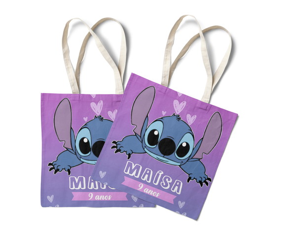 Sacolinha para Lembrancinhas Oxford - Lilo Stitch