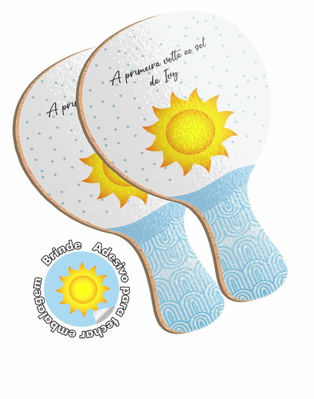 Kit Raquetes Ping Pong - Minha Primeira Volta ao Sol
