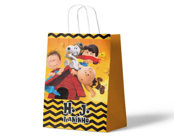 Sacola de Papel Personalizada - Snoopy