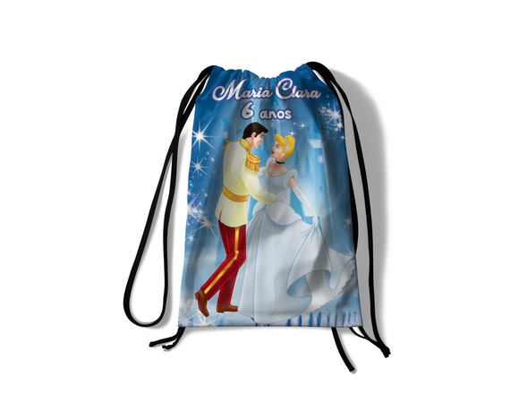 Mochila Saco - Cinderela