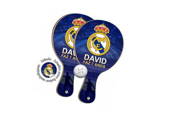 Kit Raquetes Ping Pong - Real Madrid