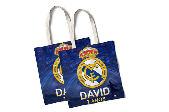 Sacolinha para Lembrancinhas Oxford - Real Madrid