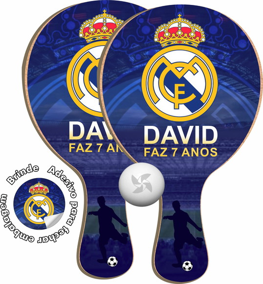 Kit Raquetes Ping Pong - Real Madrid