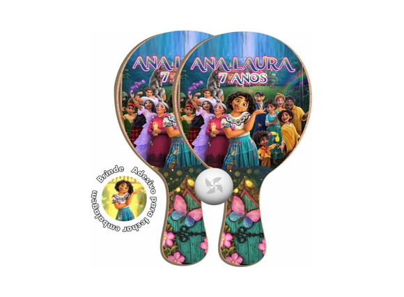 Kit Raquetes Ping Pong - Encanto
