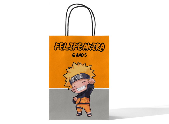 Sacola de Papel Personalizada - Naruto